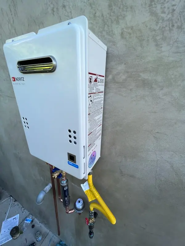 Tankless water heater installation for Oliver homes